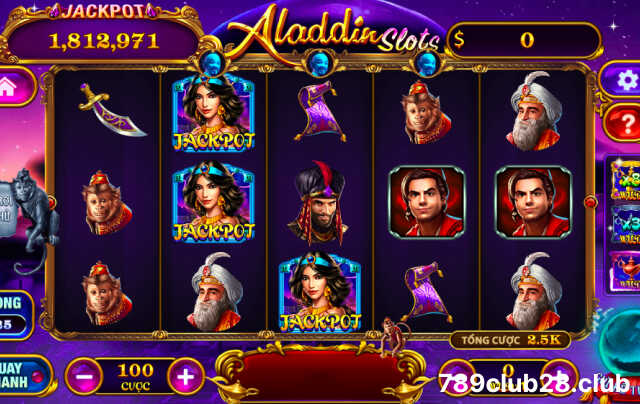 Chơi Slots Aladin nhận tiền linh đình